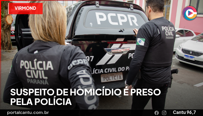 Foto: Reprodução Virmond - Suspeito de homicídio é preso pela Polícia