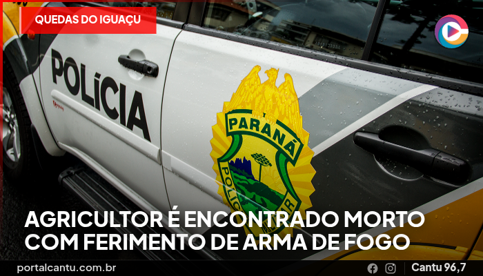 Foto: Reprodução Quedas do Iguaçu - Agricultor é encontrado morto com ferimento de arma de fogo