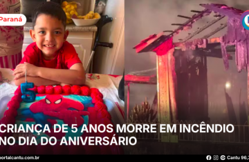 Criança de 5 anos morre em incêndio no dia do aniversário