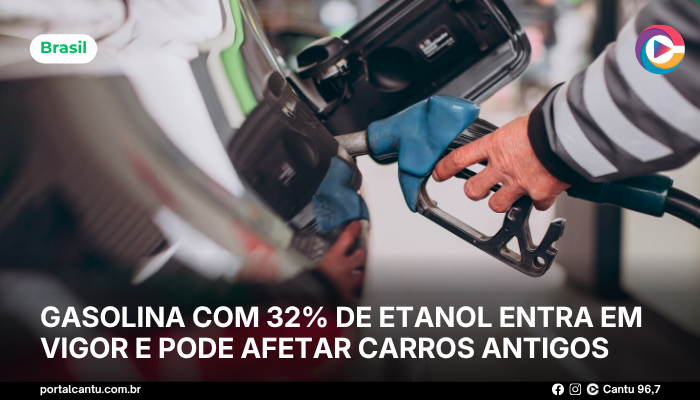 Gasolina com 32% de etanol entra em vigor e pode afetar carros antigos