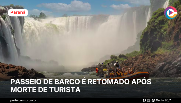 Passeio de barco é retomado após morte de turista