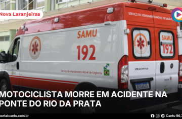 Nova Laranjeiras - Motociclista morre em acidente na ponte do Rio da Prata