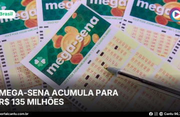 Mega-Sena acumula para R$ 135 milhões