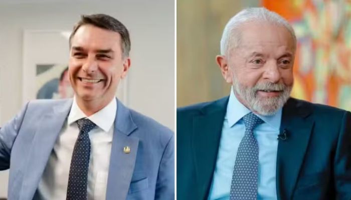 Foto: Arte g1 Quaest: Lula tem 44% no 2º turno, contra 39% de Flávio Bolsonaro