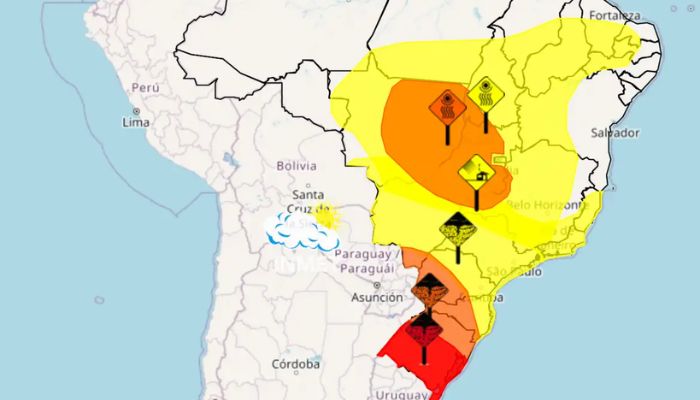 © Inmet Seca, tempestade e vendaval: confira avisos do Inmet para esta quinta