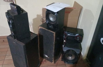 Espigão Alto do Iguaçu - PMPR apreende equipamentos eletronicos em ocorrência de perturbação do sossego