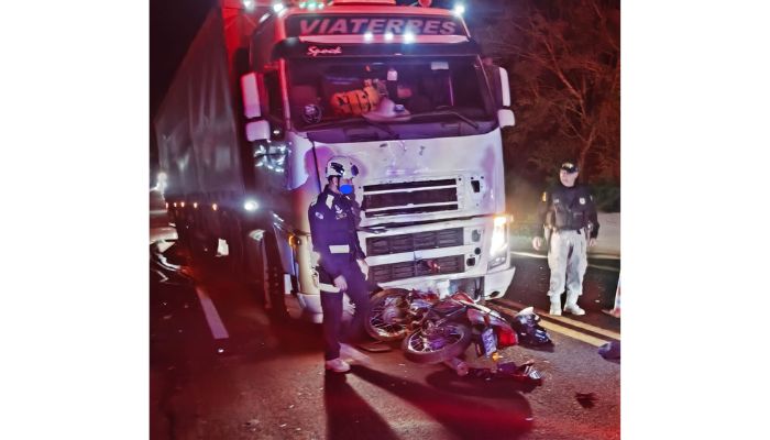 Guaraniaçu – Motociclista morre em hospital após acidente na BR 277
