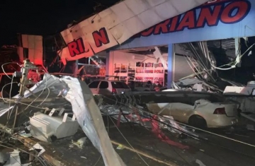 RS: Defesa Civil confirma uma morte e cinco feridos após ciclone bomba