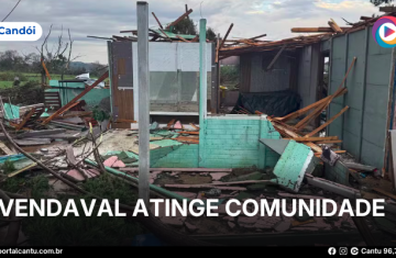 Candói - Vendaval atinge comunidade