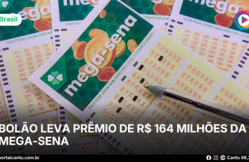 Bolão leva prêmio de R$ 164 milhões da Mega-Sena
