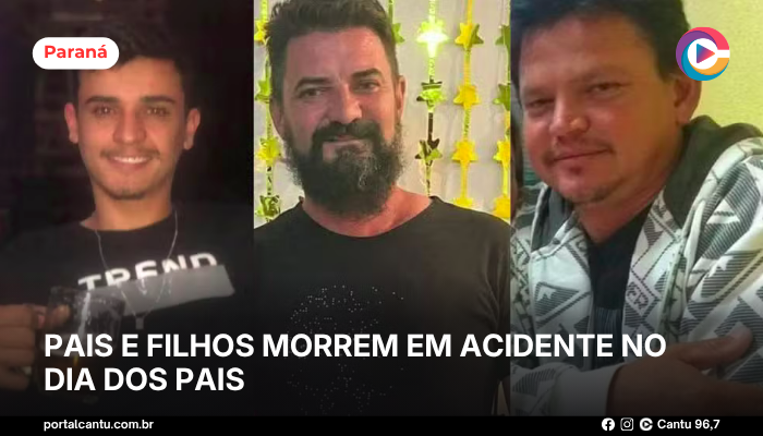 Foto: Reprodução Pais e filhos morrem em acidente no Dia dos Pais