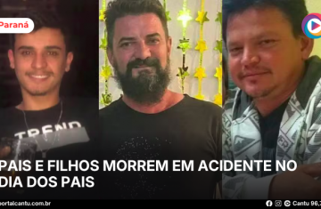 Pais e filhos morrem em acidente no Dia dos Pais
