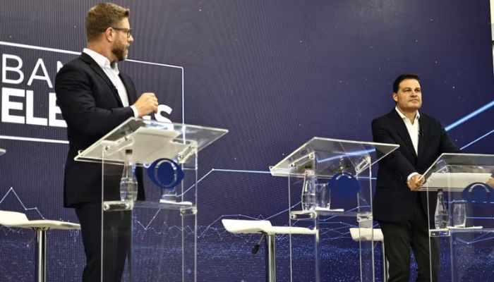 Com desistência de Moro, Requião Filho e Sandro Alex fazem primeiro debate entre candidatos a governador do Paraná