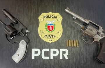Ibema - Polícia Civil esclarece duplo homicídio e apreende armas
