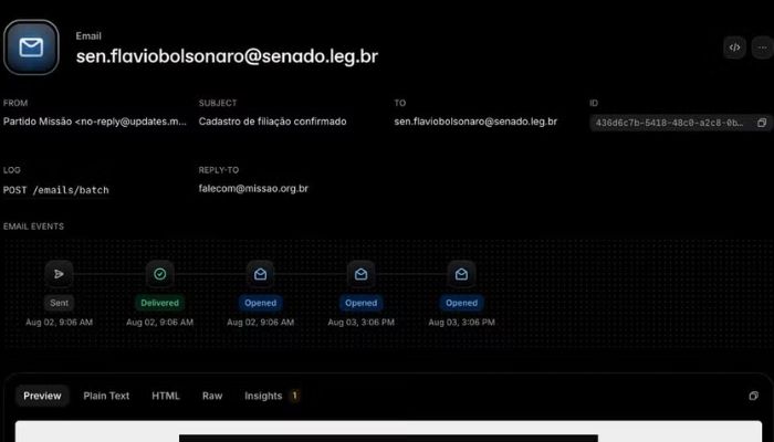TSE diz que credenciado do Missão filiou Flávio Bolsonaro ao partido e nega ataque hacker