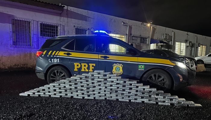 Virmond - PRF apreende 132 quilos de cocaína na BR-277