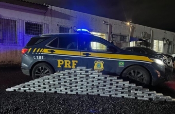 Virmond - PRF apreende 132 quilos de cocaína na BR-277