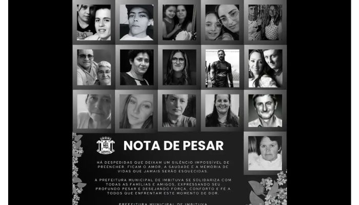 Vítimas do acidente na BR-737 são veladas em Imbituva 