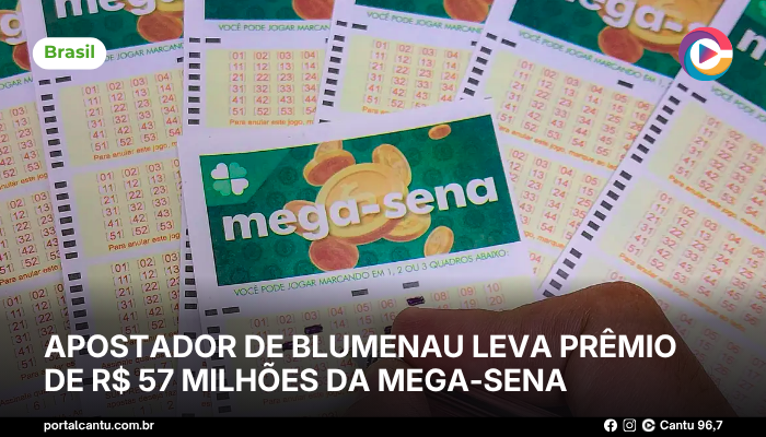 Foto: © Rafa Neddermeyer/Agência Brasil Apostador de Blumenau leva prêmio de R$ 57 milhões da Mega-Sena