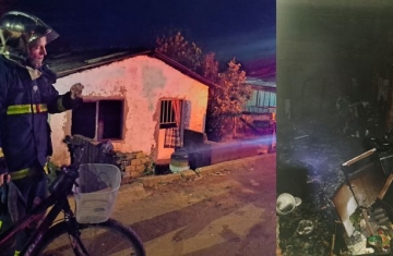 Guaraniaçu – Casa é destruída por fogo no bairro Jardim Real