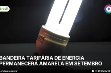 Bandeira tarifária de energia permanecerá amarela em setembro