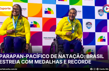 Parapan-Pacífico de natação: Brasil estreia com medalhas e recorde