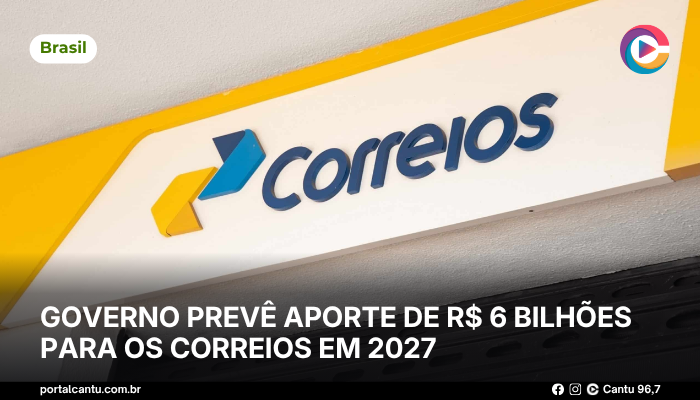 Foto: Reprodução Governo prevê aporte de R$ 6 bilhões para os Correios em 2027