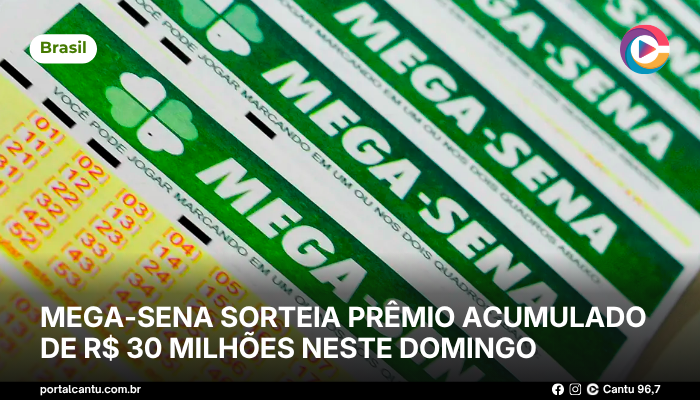Foto: © Marcello Casal Jr./Agência Brasil Mega-Sena sorteia prêmio acumulado de R$ 30 milhões neste domingo