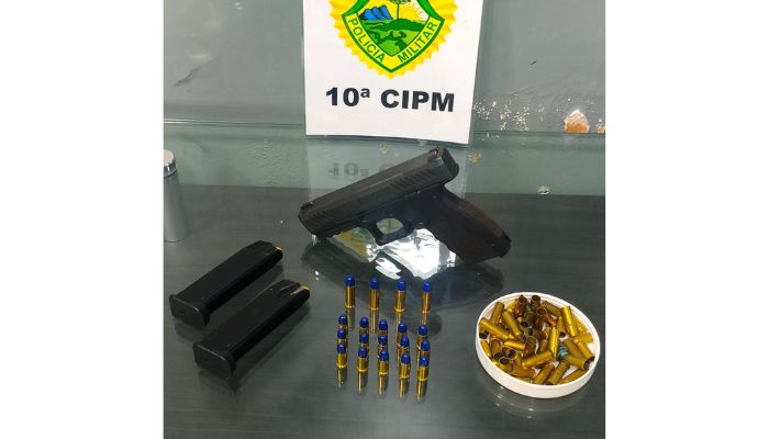 Laranjeiras – PMPR cumpre mandado de busca e apreensão e armas são apreendidas