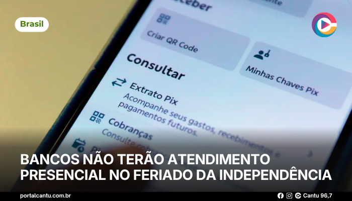 Foto: © Bruno Peres/Agência Brasil Bancos não terão atendimento presencial no feriado da Independência