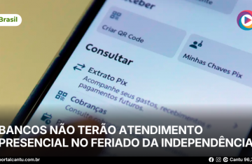 Bancos não terão atendimento presencial no feriado da Independência
