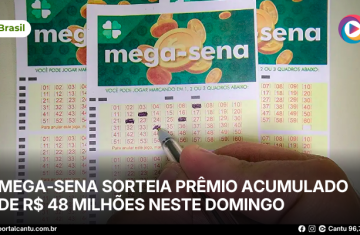 Mega-Sena sorteia prêmio acumulado de R$ 48 milhões neste domingo