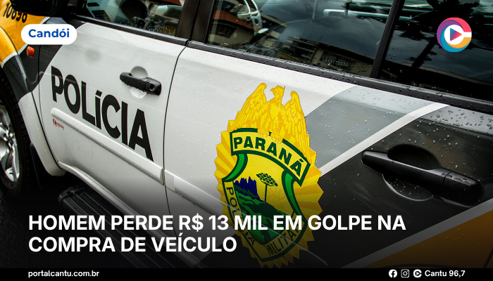 Candói - Homem perde R$ 13 mil em golpe na compra de veículo