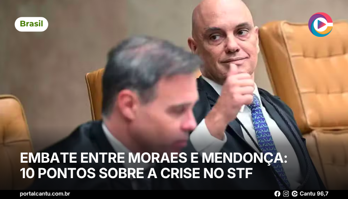 Embate entre Moraes e Mendonça: 10 pontos sobre a crise no STF