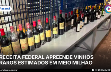Receita Federal apreende vinhos raros estimados em meio milhão