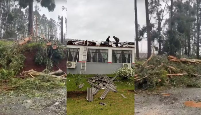 Foto: Defesa Civil Paraná registra dois tornados em menos de 24 horas; vídeo mostra estragos