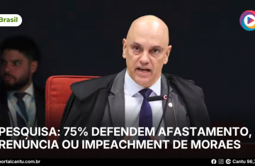 Pesquisa: 75% defendem afastamento, renúncia ou impeachment de Moraes