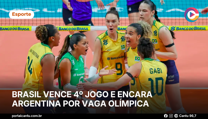 Brasil vence 4º jogo e encara Argentina por vaga olímpica