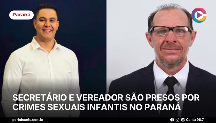 Foto: Reprodução Secretário e vereador são presos por crimes sexuais infantis no Paraná