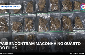 Laranjeiras do Sul - Pais encontram maconha no quarto do filho