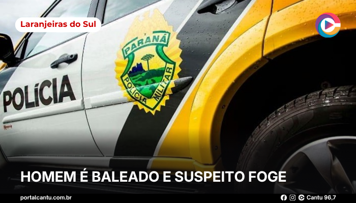 Laranjeiras do Sul - Homem é baleado e suspeito foge
