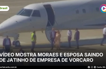 Vídeo mostra Moraes e esposa saindo de jatinho de empresa de Vorcaro