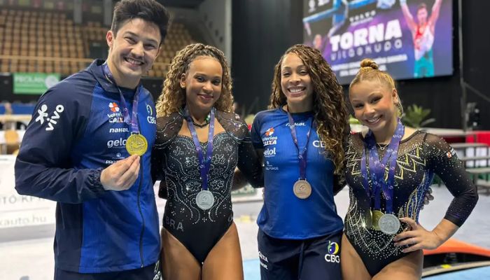 © CBG/Divulgação Brasil fecha Copa do Mundo de ginástica com mais cinco pódios
