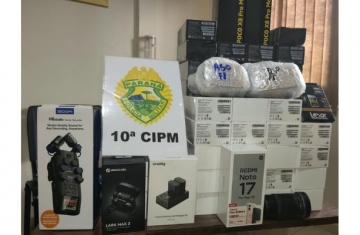 Nova Laranjeiras – PMPR apreende objetos frutos de descaminho após tentativa de roubo