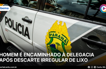 Ibema - Homem é encaminhado à delegacia após descarte irregular de lixo