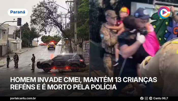 Homem invade CMEI, mantém 13 crianças reféns e é morto pela polícia
