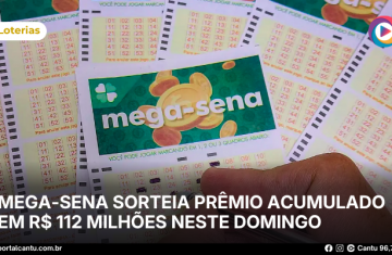Mega-Sena sorteia prêmio acumulado em R$ 112 milhões neste domingo