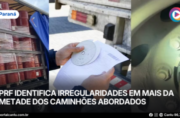 PRF identifica irregularidades em mais da metade dos caminhões abordados no Paraná