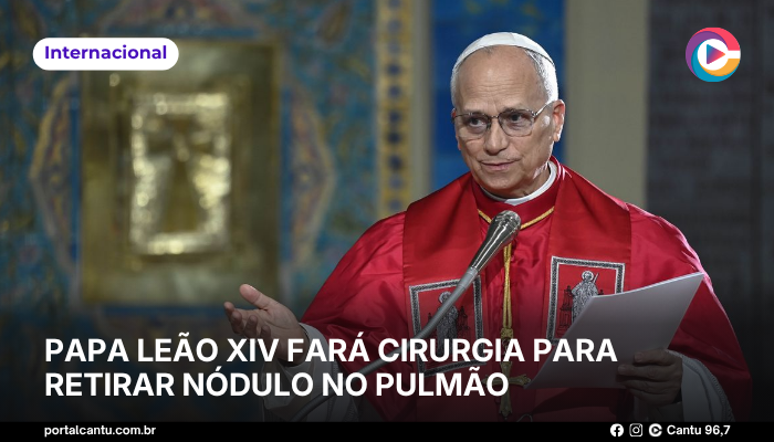 Papa Leão XIV fará cirurgia para retirar nódulo no pulmão