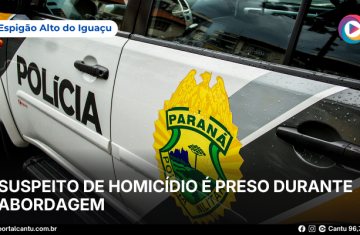 Espigão Alto do Iguaçu - Suspeito de homicídio é preso durante abordagem